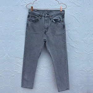 Levis Mens Vintage Skinny Jeans Acid Wash Black Sz 27 x 28